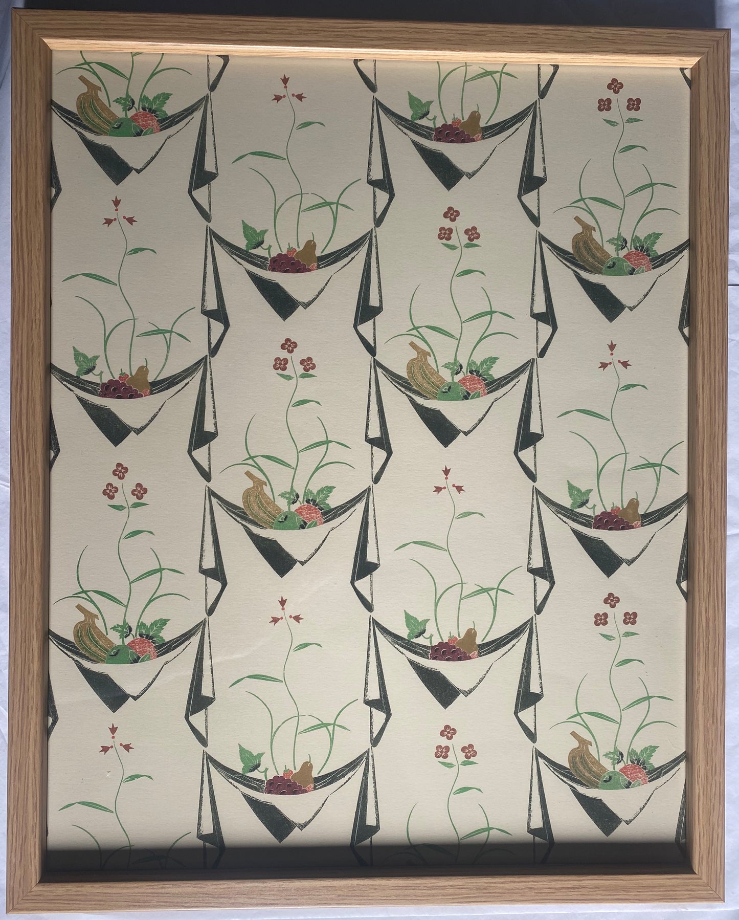 Edward Bawden:  Handkerchief/Fruit print design, giclee print