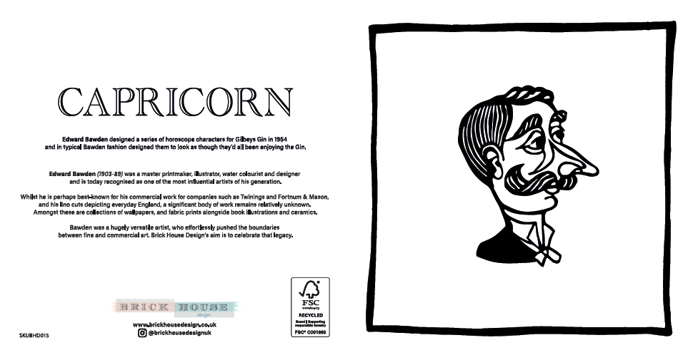 Capricorn Greeting Card