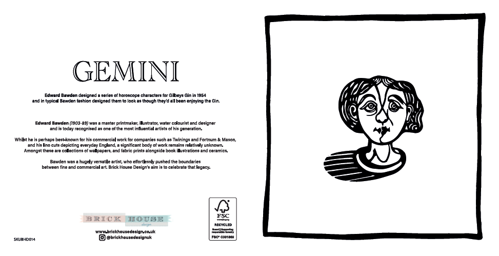 Gemini Greeting Card