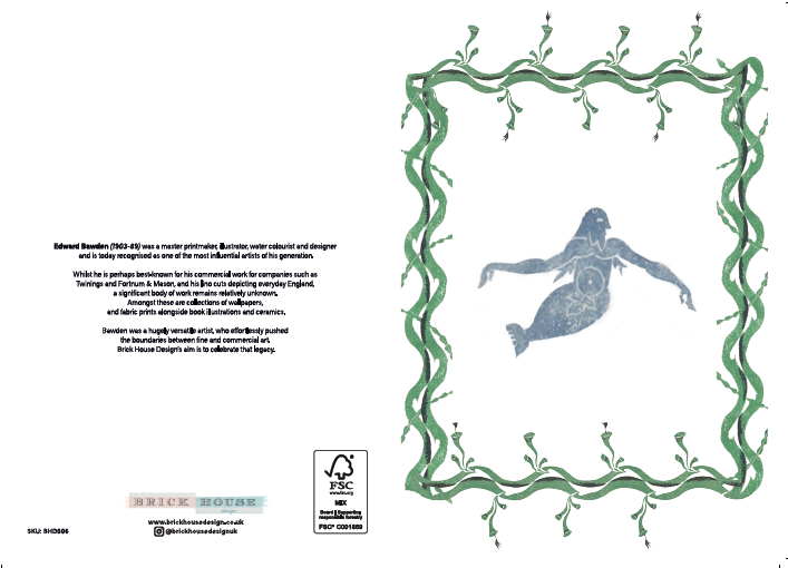 Merman Greeting Card
