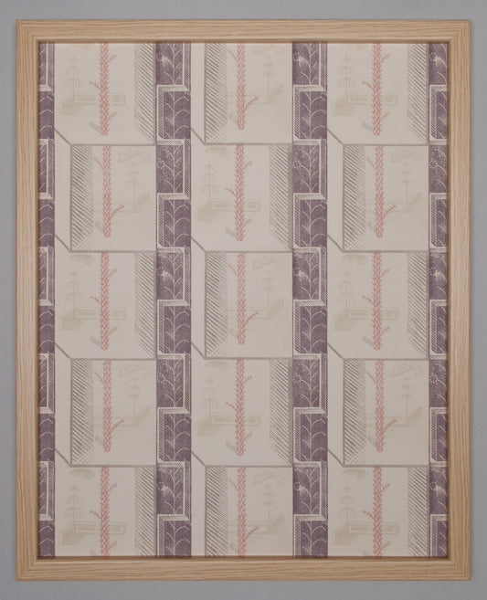 Edward Bawden:  Cactus/Garden print design, giclee print