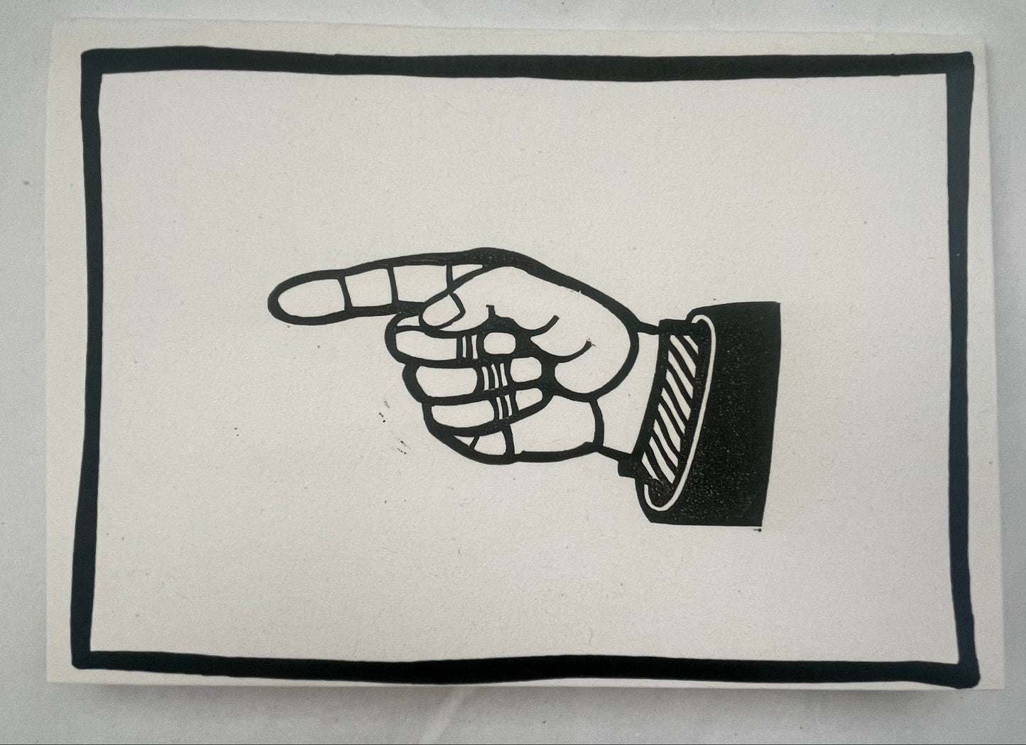 Pointing Hand Greeting Card