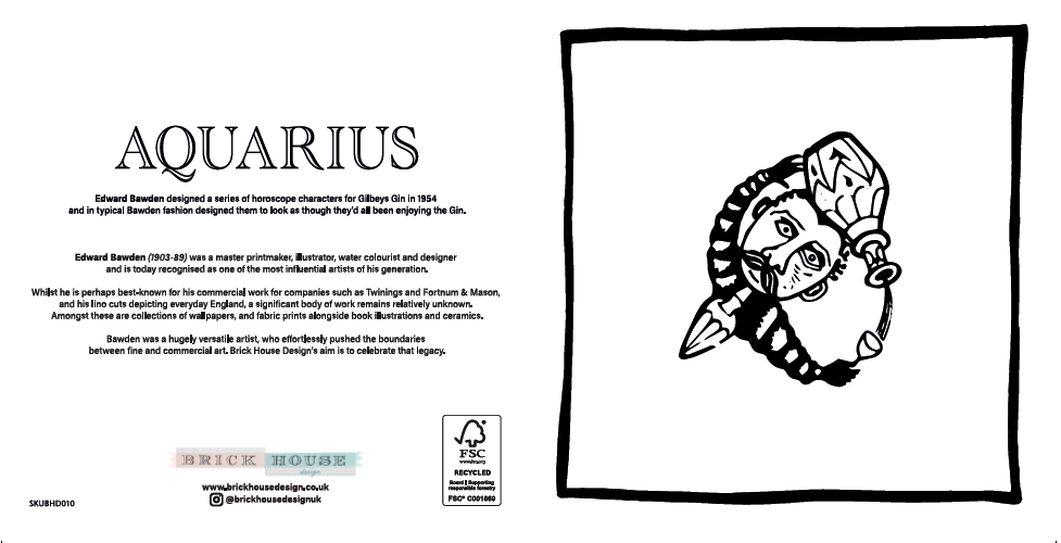 Aquarius Greeting Card