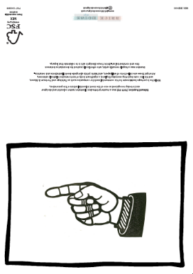 Pointing Hand Greeting Card